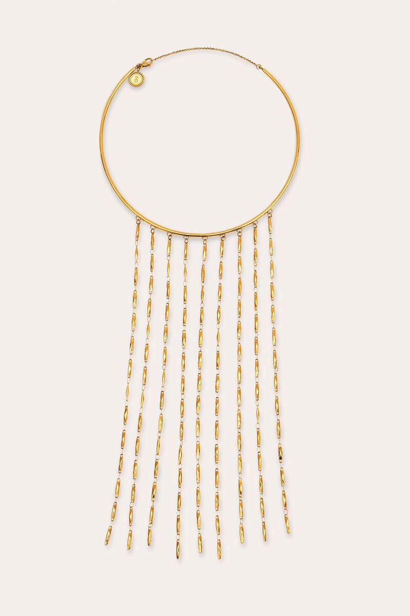 Women'secret Choker Line Zahara Acero Baño Oro