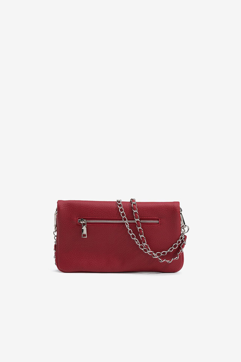 Women'secret Clutch Efecto Piel Con Solapa