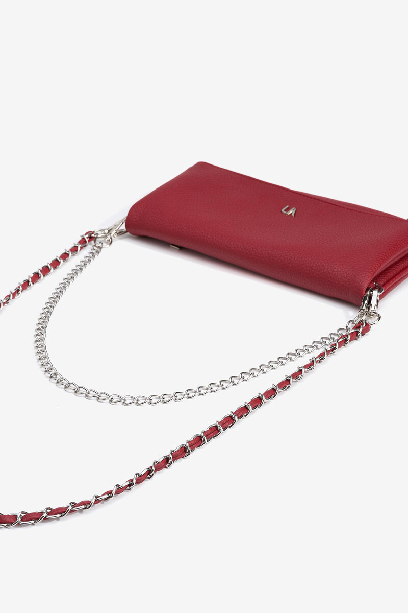 Women'secret Clutch Efecto Piel Con Solapa