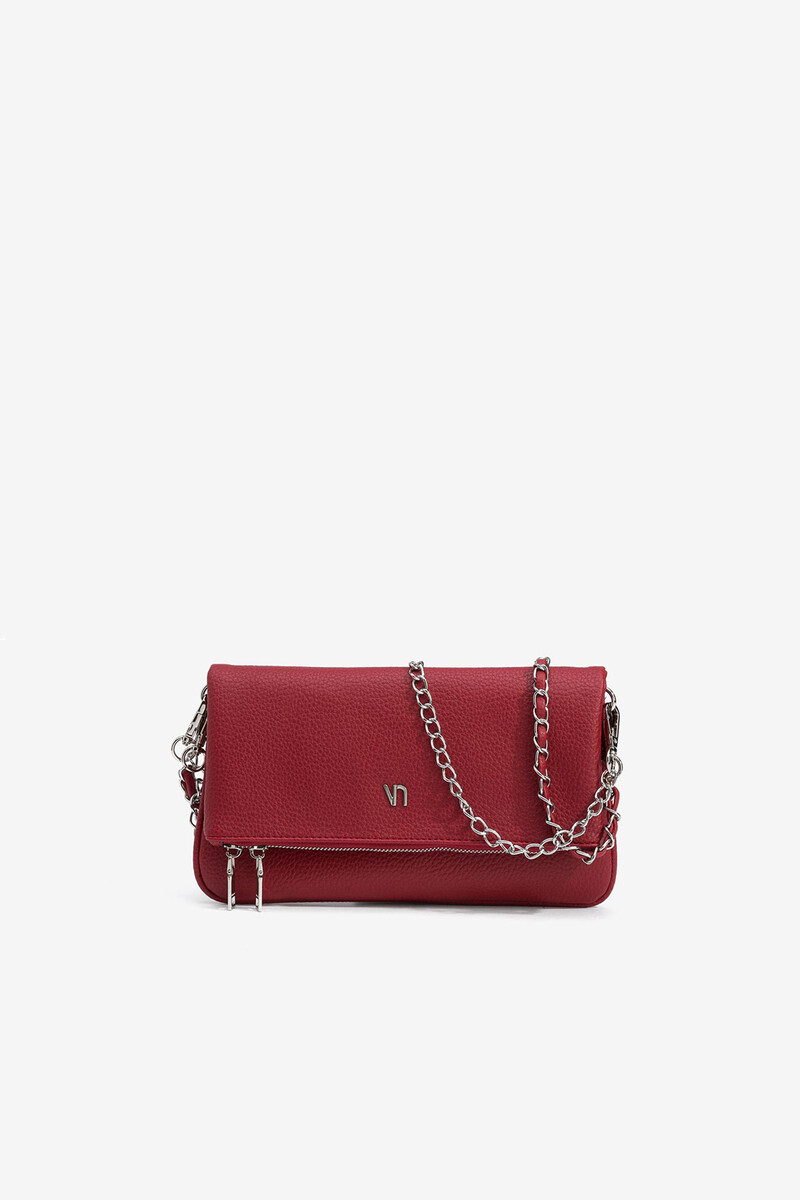 women'secret Clutch efecto piel con solapa