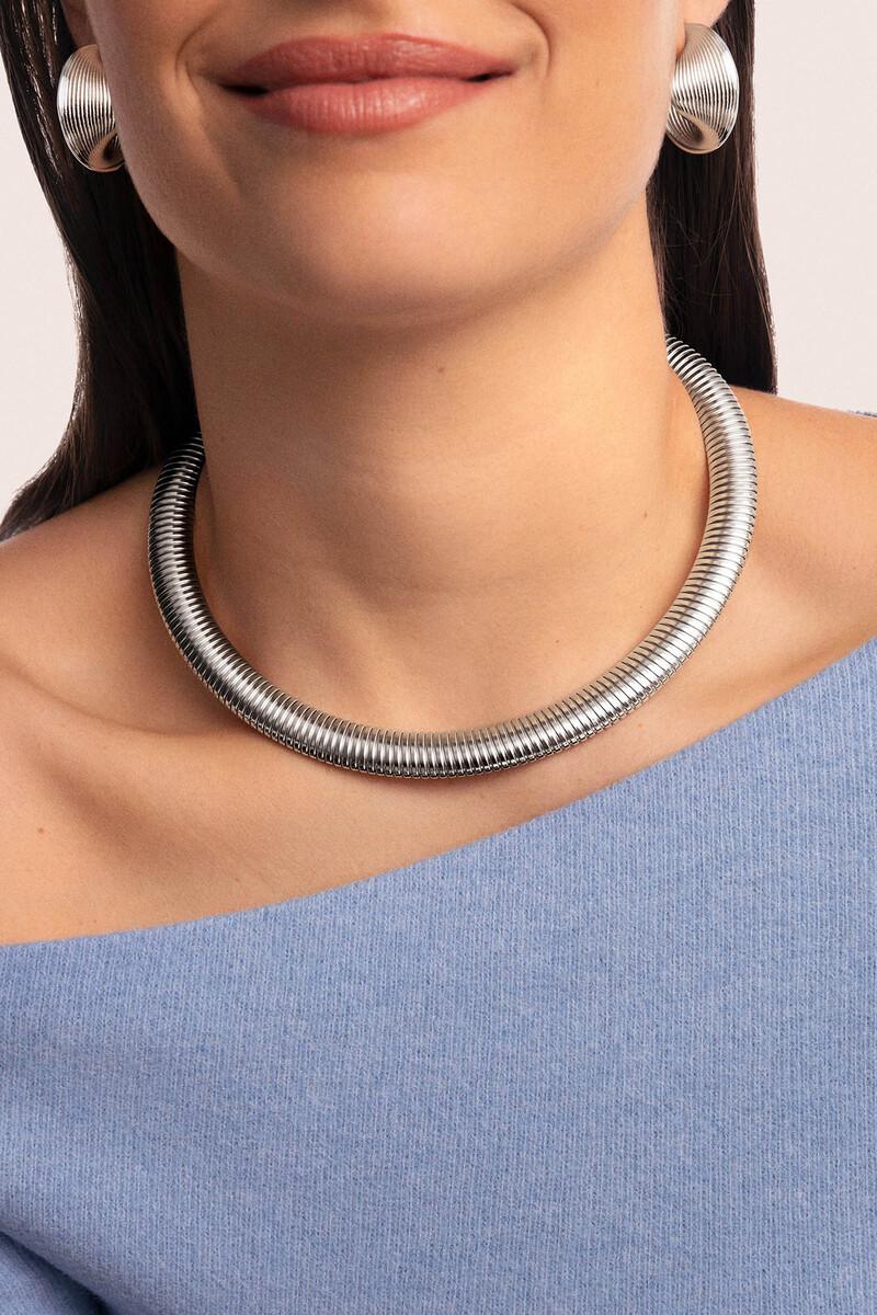 women'secret Collar Big Belt Acero