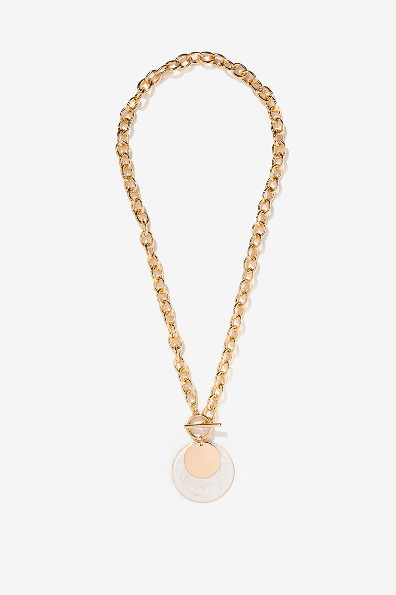 women'secret Collar de cadena con colgantes