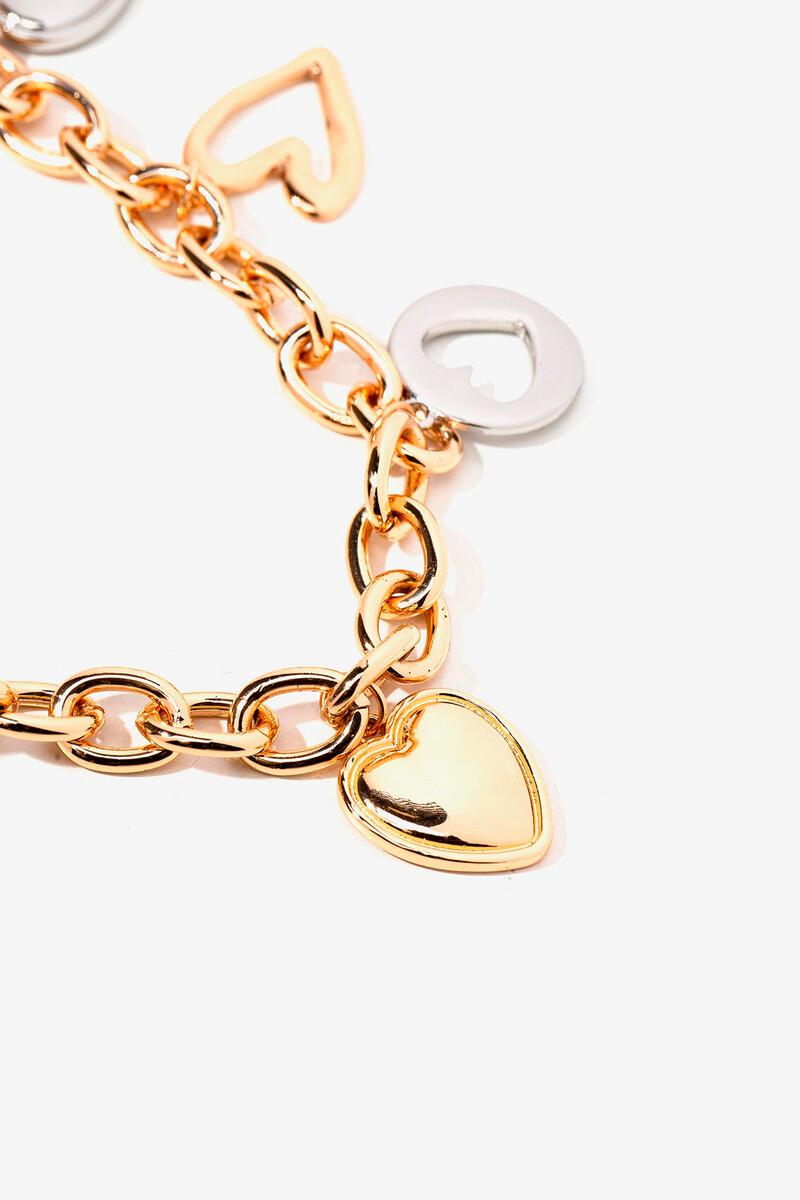 Women'secret Collar De Cadena Con Corazones