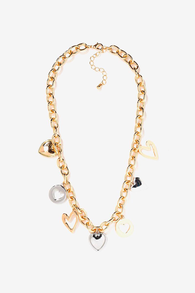 women'secret Collar de Cadena con Corazones