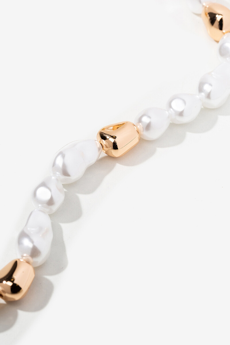 Women'secret Collar De Mostacillas Efecto Perla