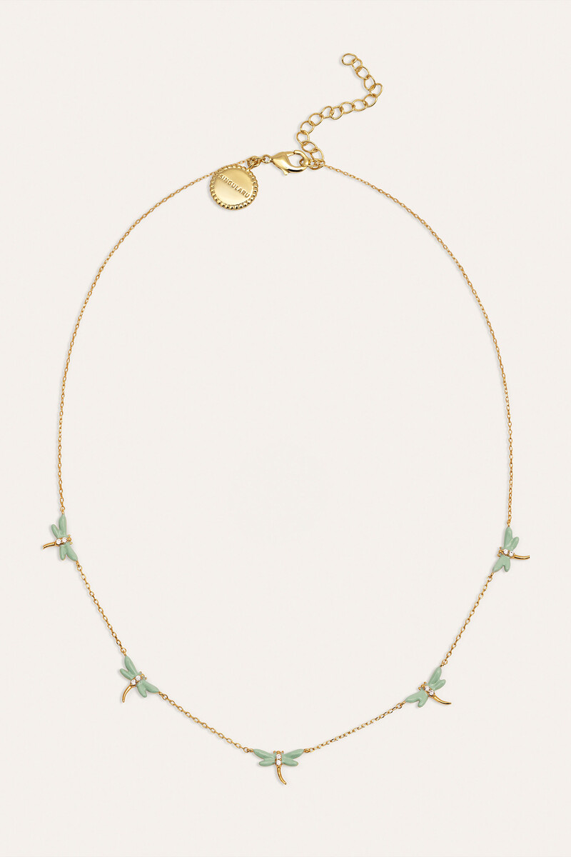 Women'secret Collar Libélula Baño Oro