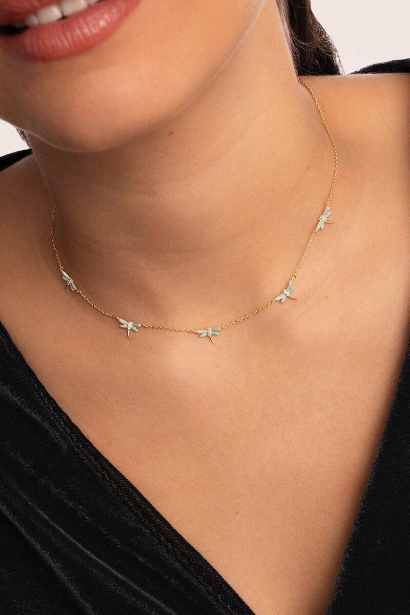 women'secret Collar Libélula Baño Oro