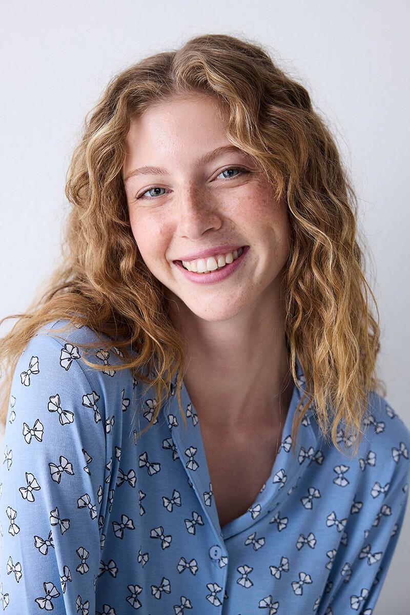 Women'secret Conjunto De Pijama Camisero Largo