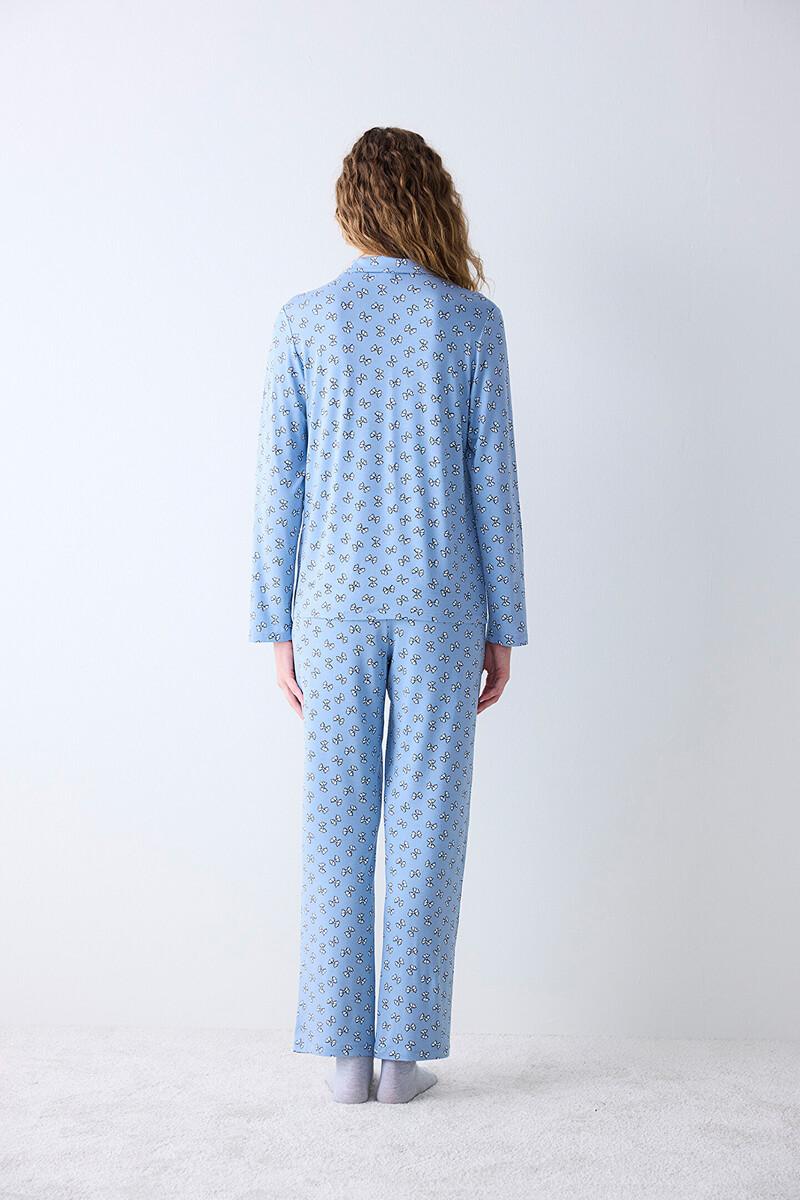 Women'secret Conjunto De Pijama Camisero Largo