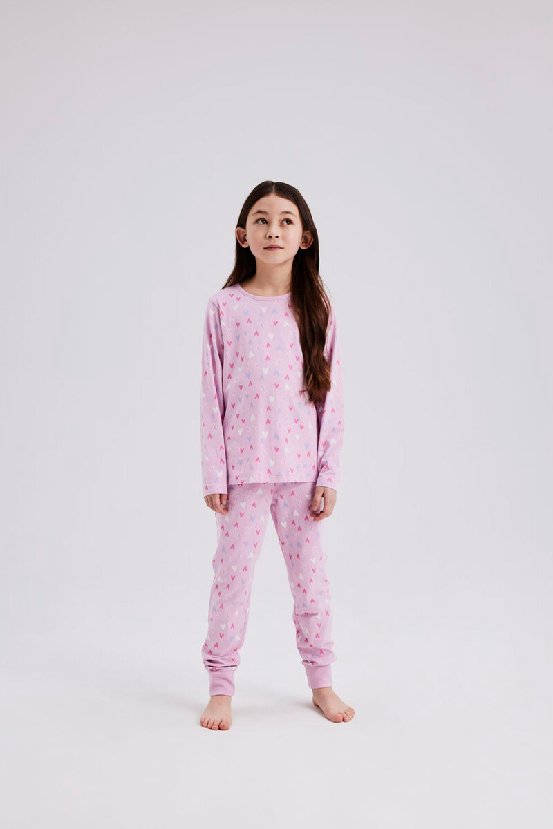 women'secret Conjunto pijama corazones niña