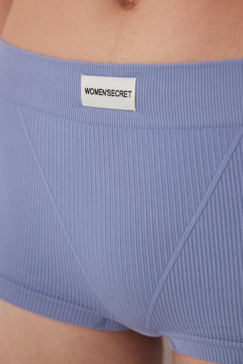 Women'secret Culotte Canalé Azul Seamless