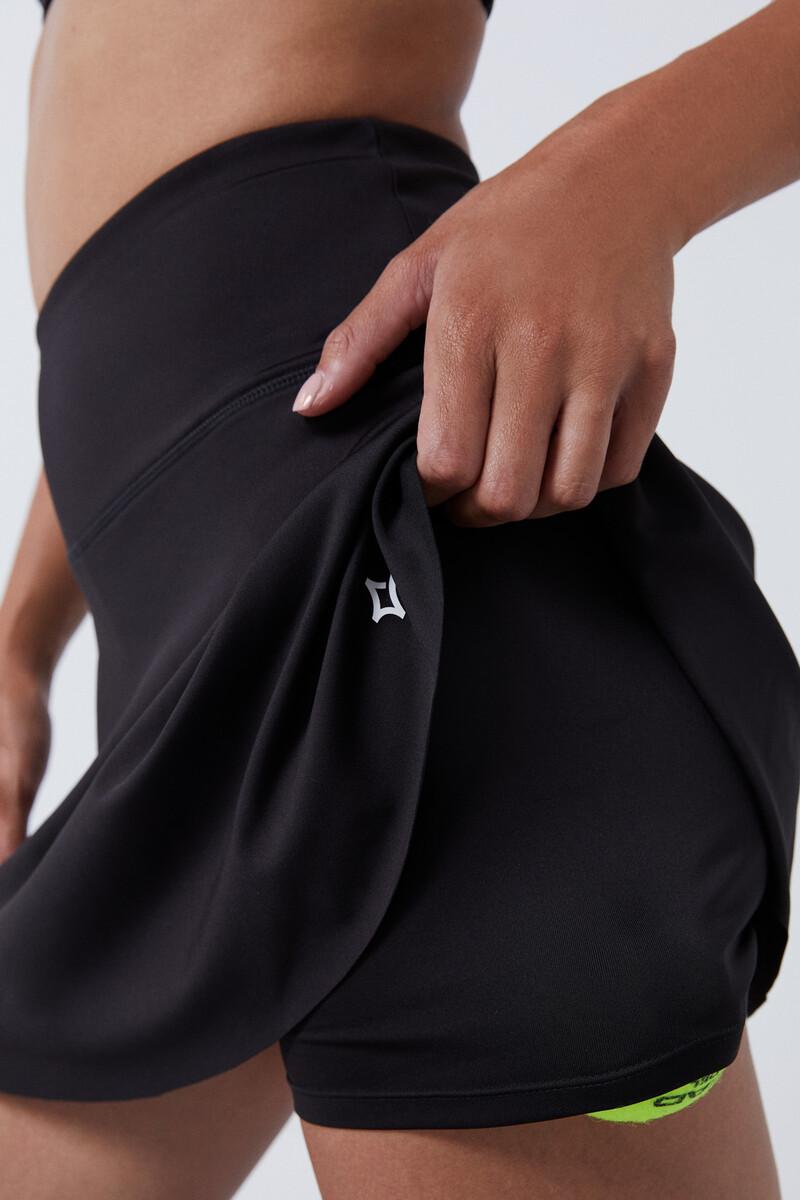 Women'secret Falda Malla Interior Negra 4D Stretch
