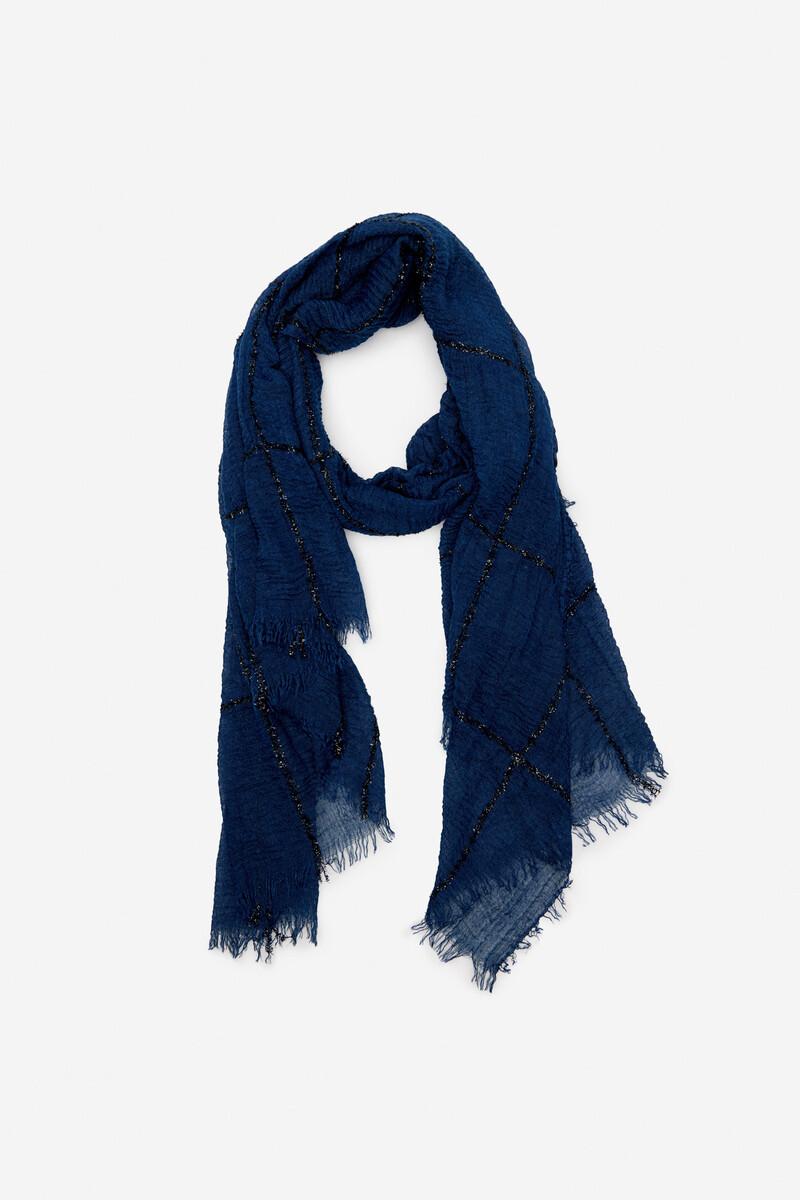 women'secret Fular cuadros lurex