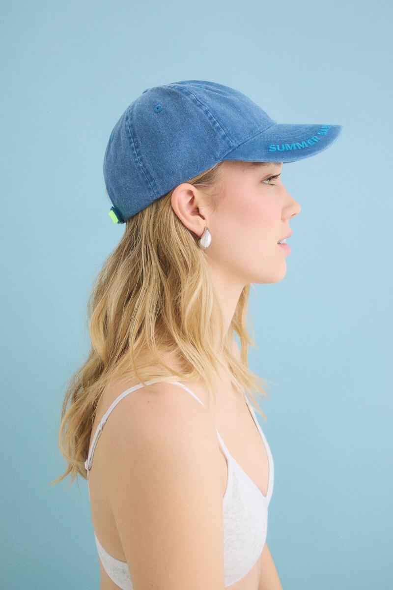 Women'secret Gorra Algodón Ajustable Azul