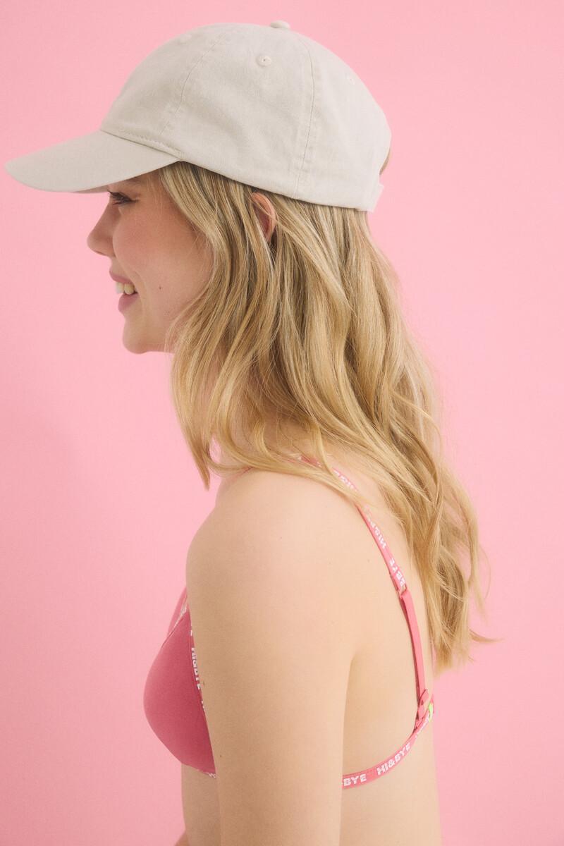 Women'secret Gorra Algodón Ajustable Marfil