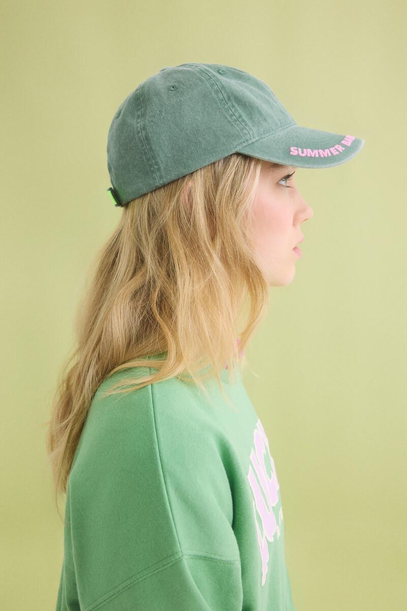 women'secret Gorra algodón ajustable verde