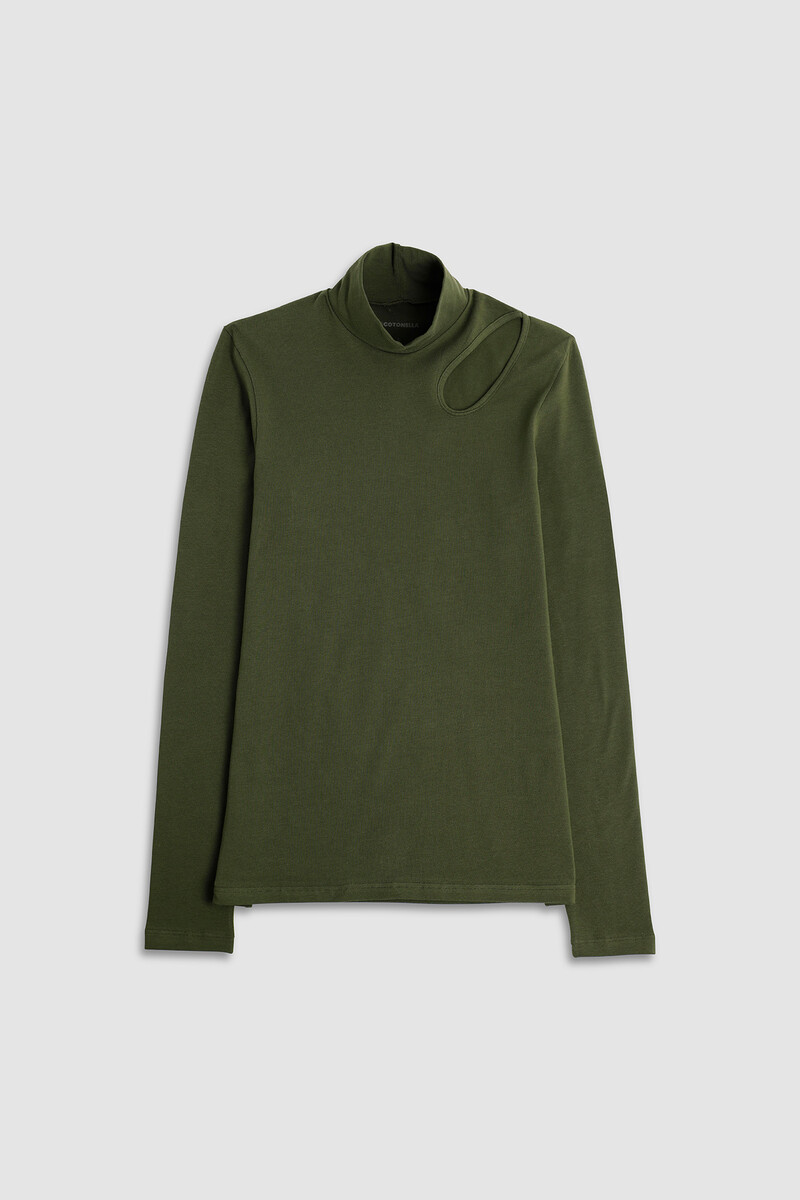women'secret Jersey cuello alto manga larga