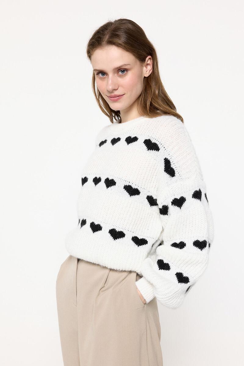 Women'secret Jersey De Punto Con Corazones