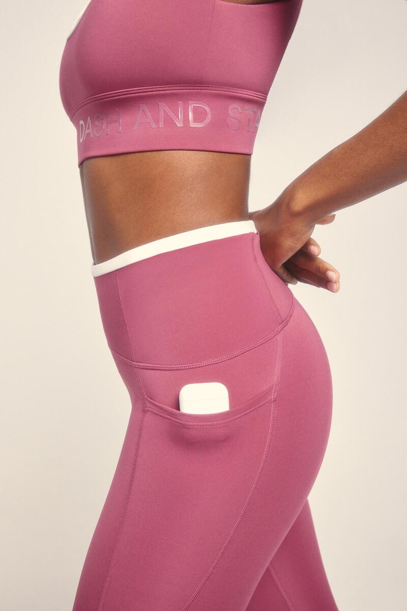 Women'secret Leggings 4D STRETCH Crop Rosa