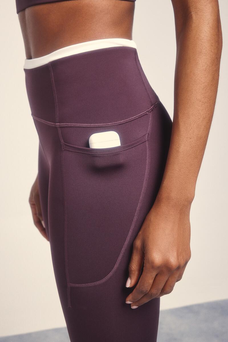 Women'secret Leggings 4D STRETCH Tobillero Morado