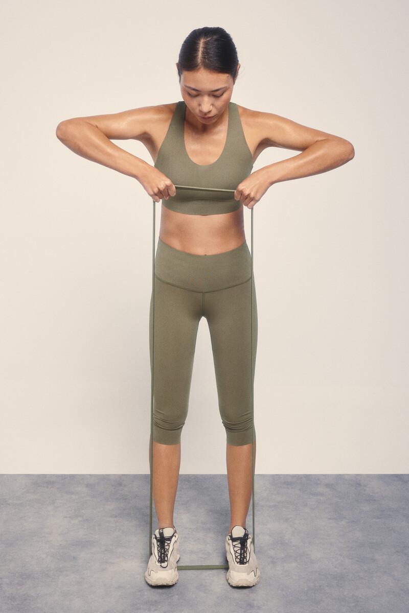 Women'secret Leggings COMPRESSIVE Pirata Caqui
