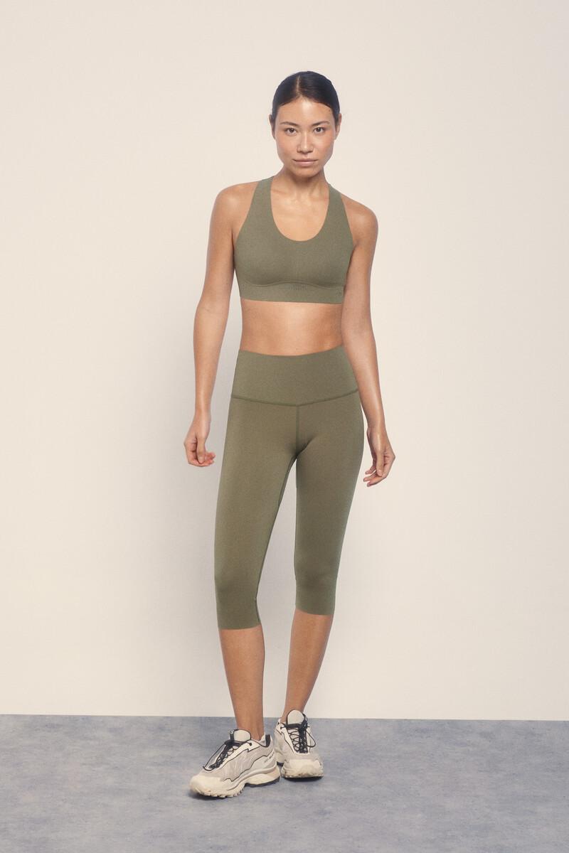 Women'secret Leggings COMPRESSIVE Pirata Caqui