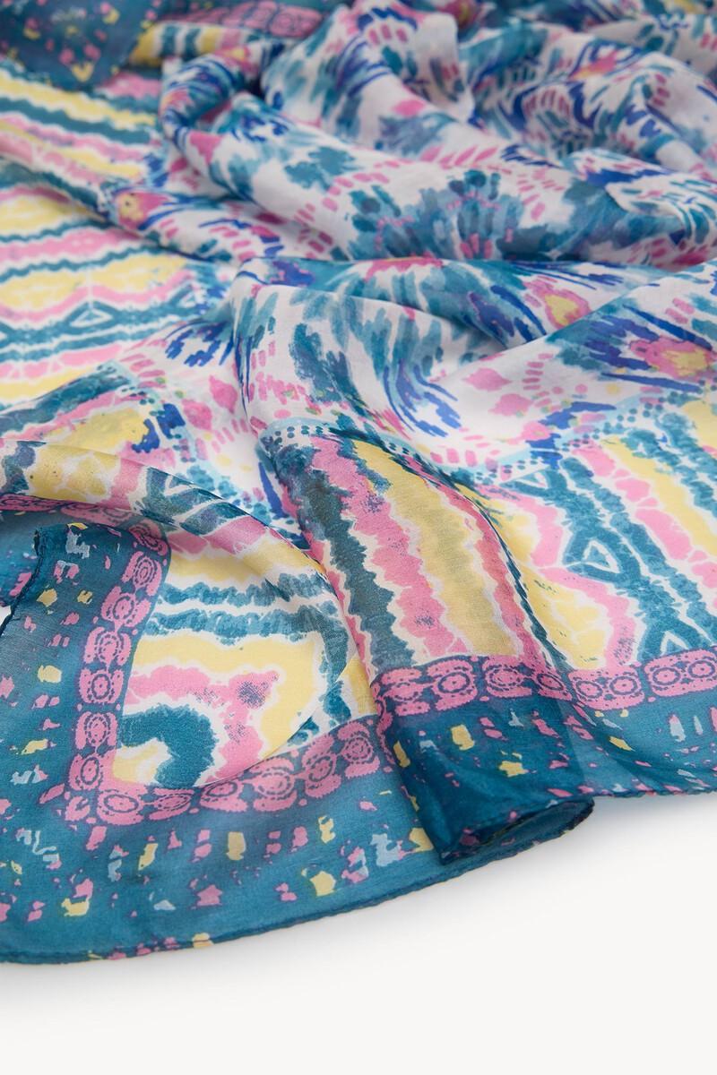 Women'secret Malia. Fular De Seda Estampado