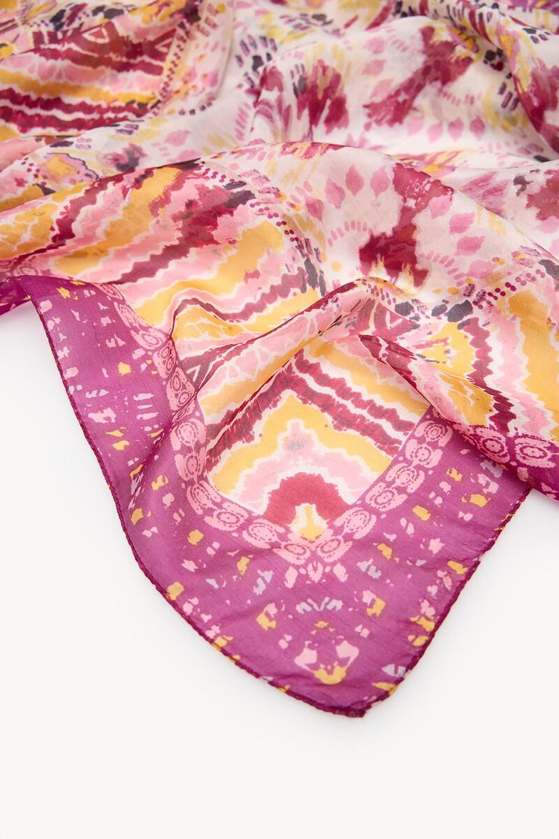 Women'secret Malia. Fular De Seda Estampado
