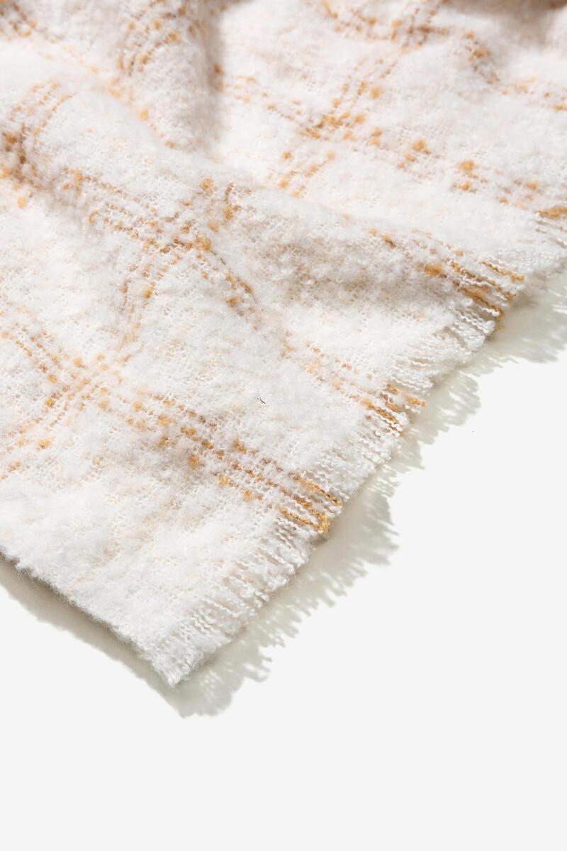 Women'secret Manta Bufanda Cardada Cuadros