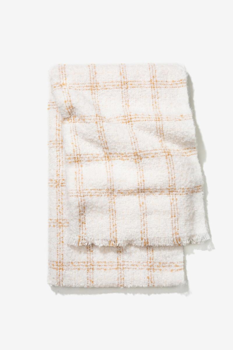 women'secret Manta Bufanda Cardada Cuadros