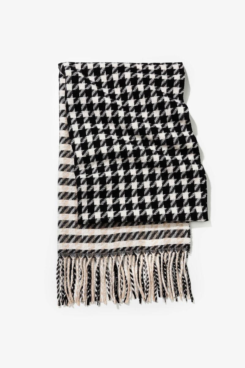 women'secret Manta Bufanda con Mezcla de Patrones