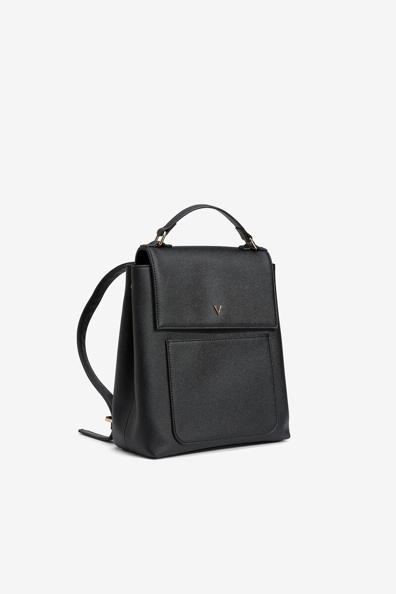 Women'secret Mochila De Piel Sintética Con Solapa