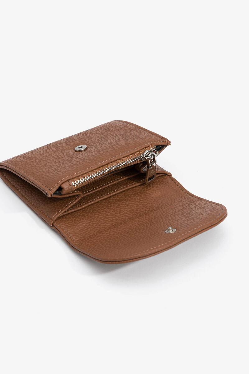 Women'secret Monedero Efecto Piel Con Solapa