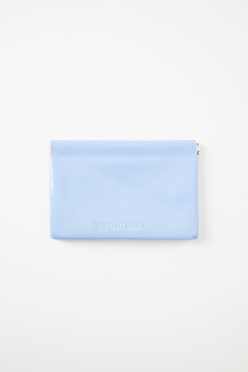 women'secret Monedero pequeño charol azul