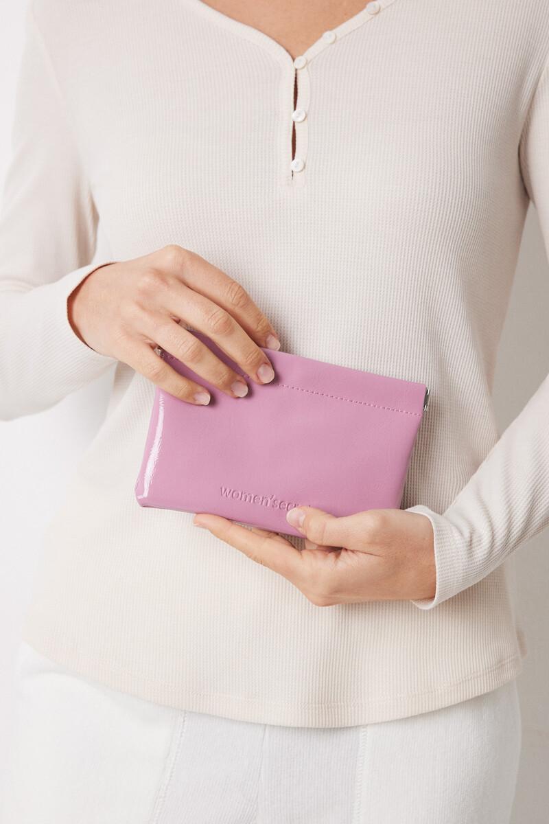 women'secret Monedero pequeño charol rosa