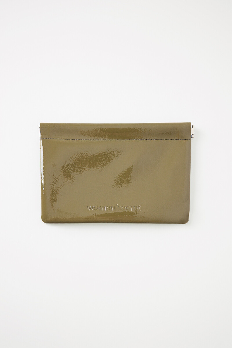 Women'secret Monedero Pequeño Charol Verde
