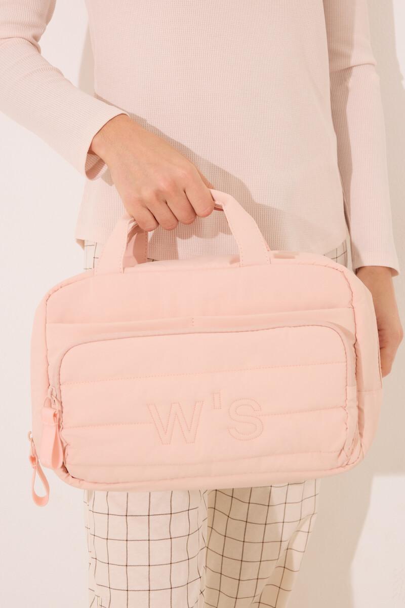 women'secret Neceser grande acolchado rosa