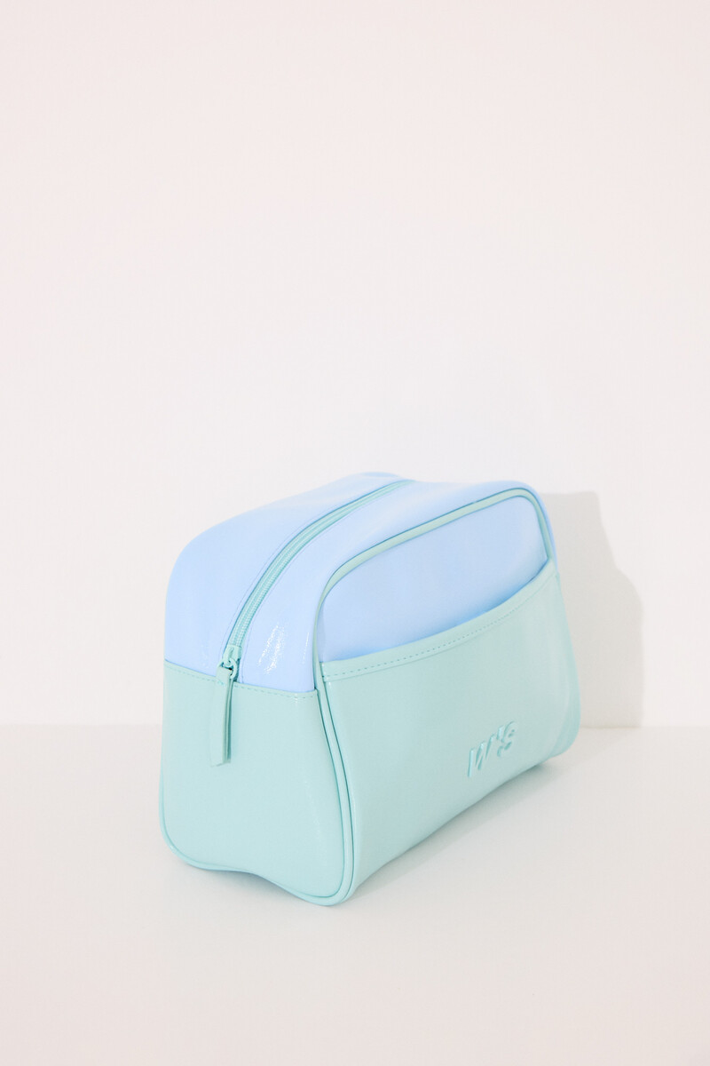 Women'secret Neceser Grande Charol Azul Y Verde
