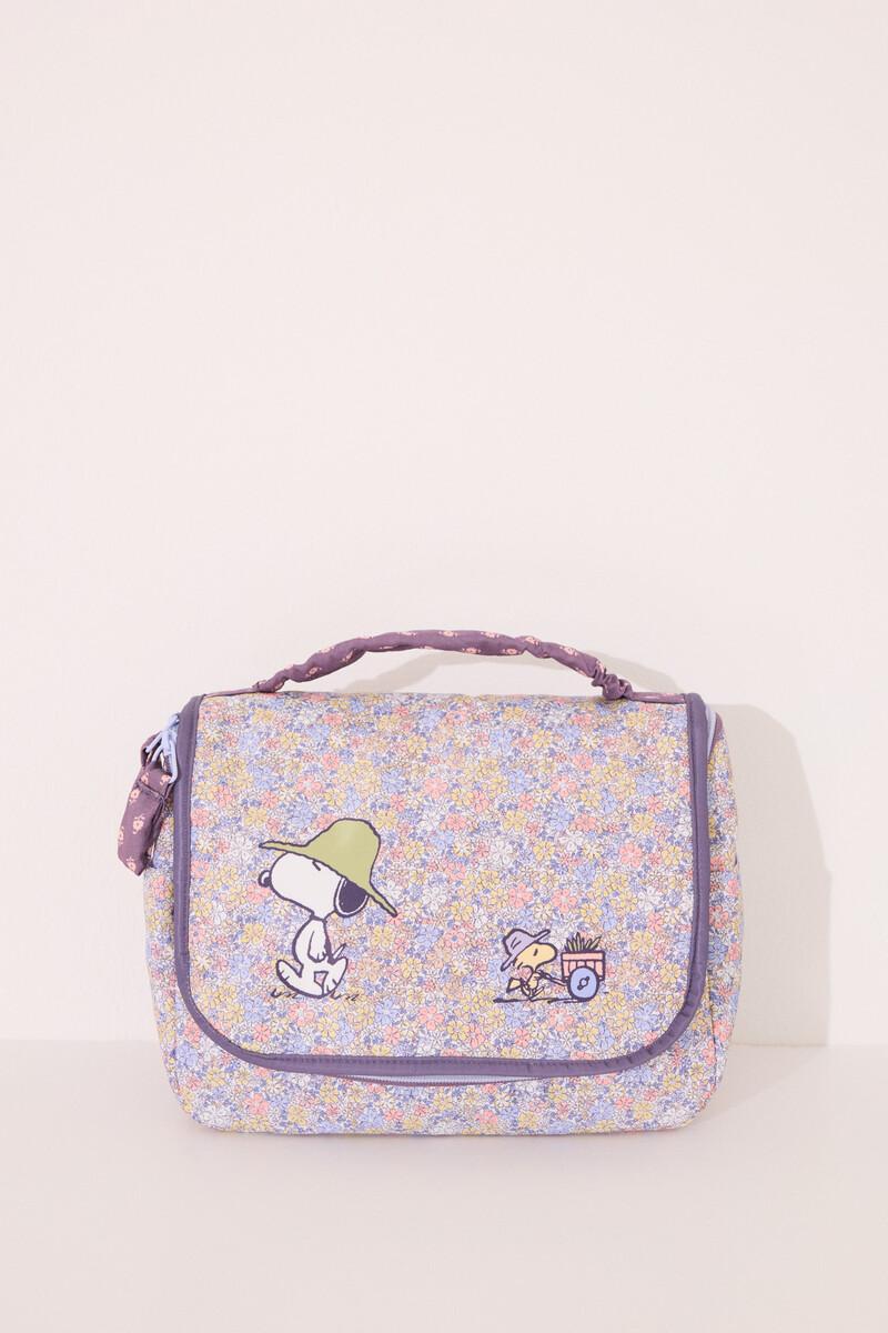 Women'secret Neceser Grande Nylon Flores Snoopy