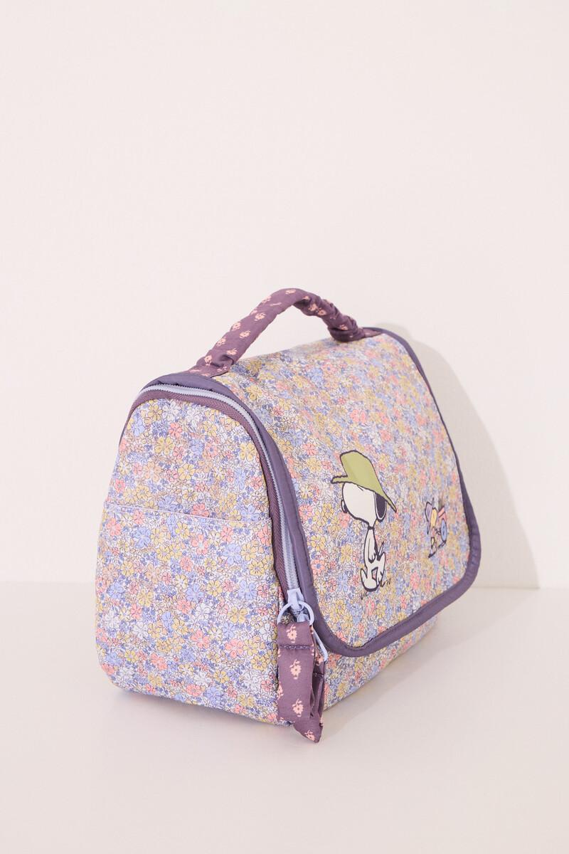 Women'secret Neceser Grande Nylon Flores Snoopy