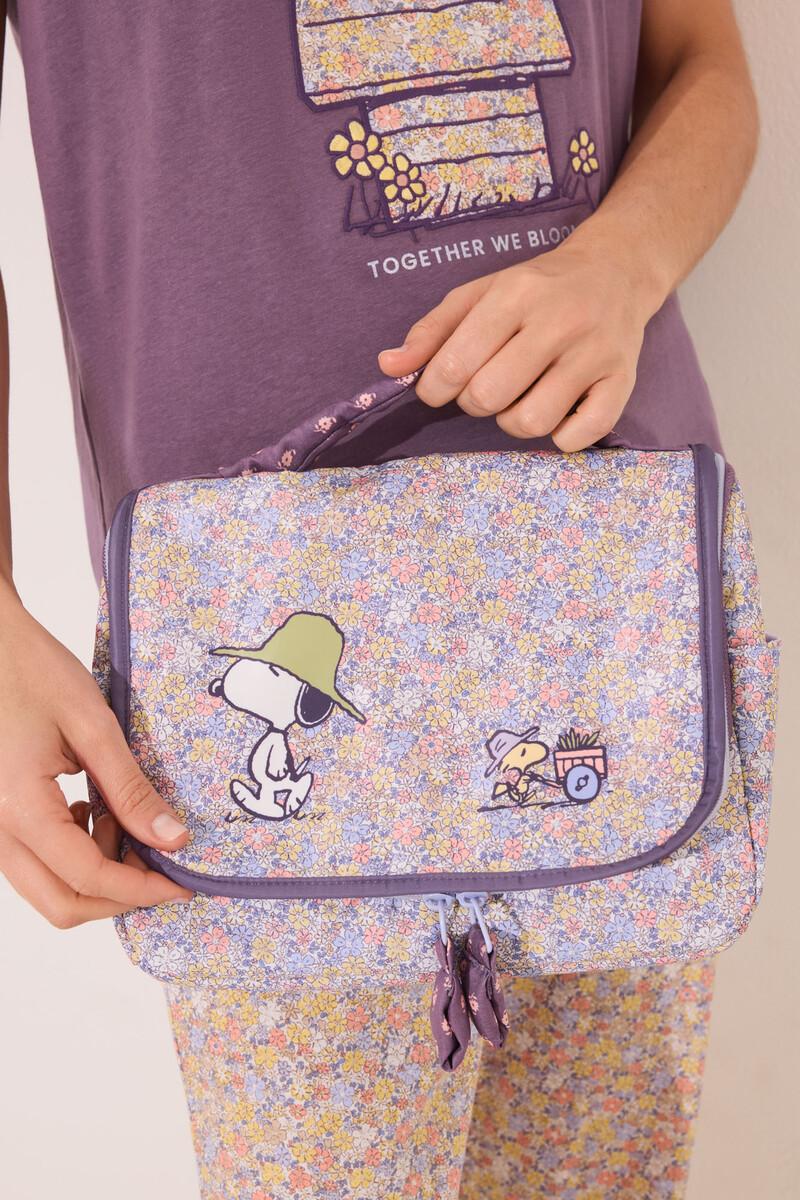 women'secret Neceser grande nylon flores Snoopy
