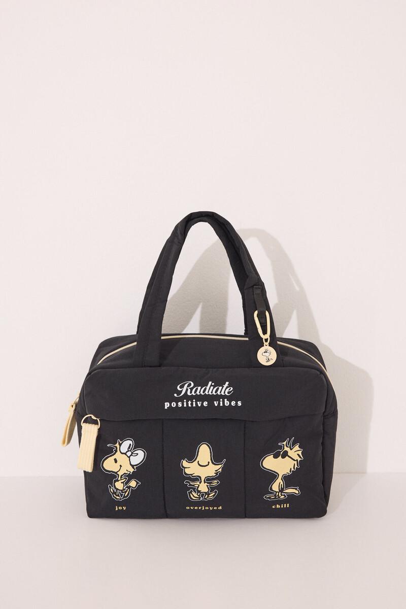 Women'secret Neceser Grande Snoopy Nylon Negro