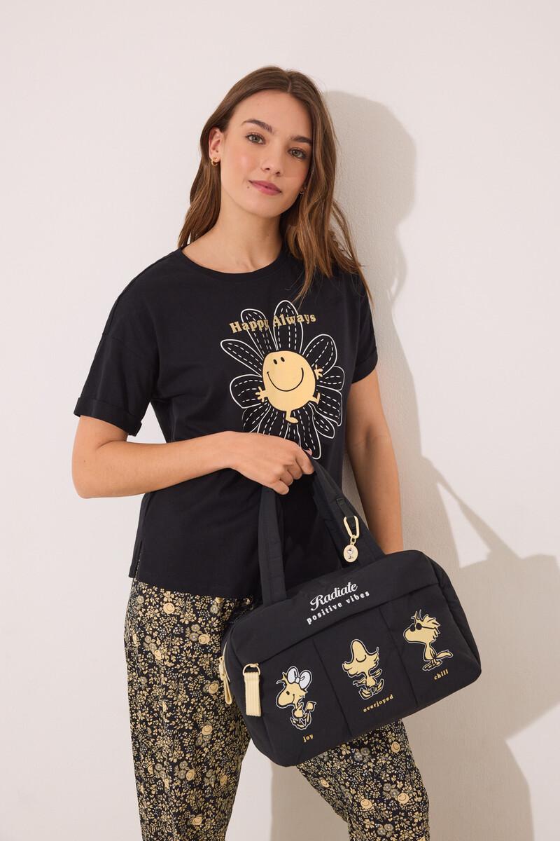 women'secret Neceser grande Snoopy nylon negro