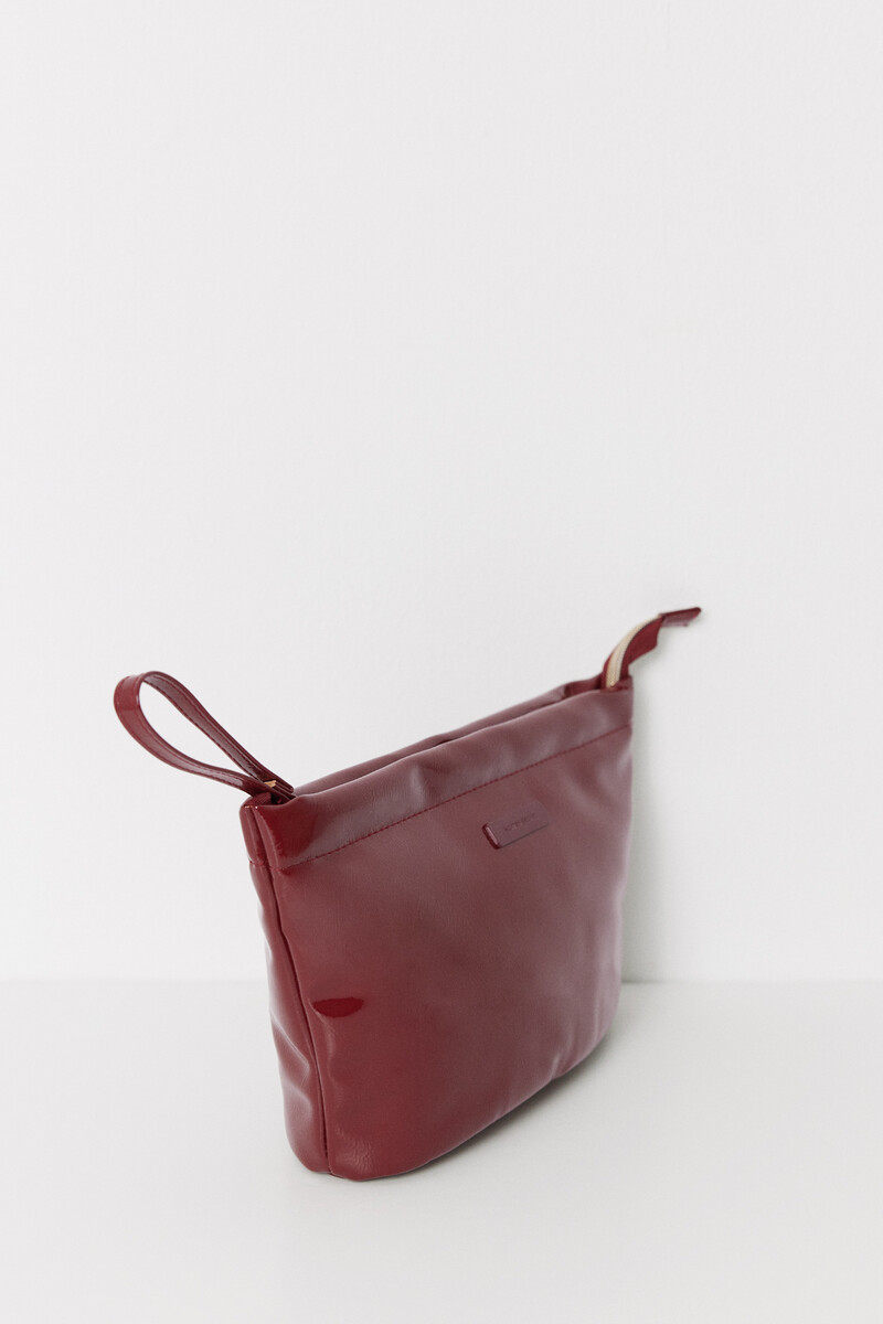 Women'secret Neceser Mediano Charol Acolchado Rojo