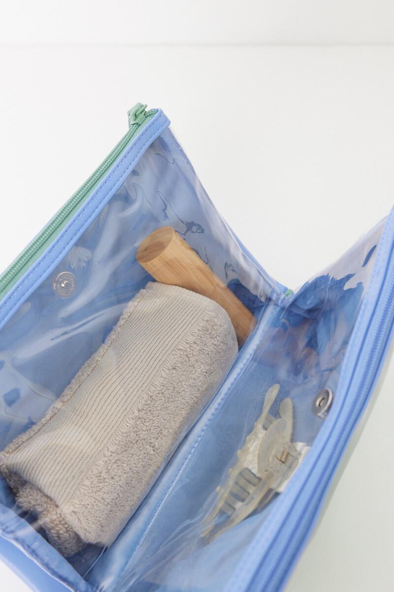 Women'secret Neceser Mediano Charol Azul Y Verde