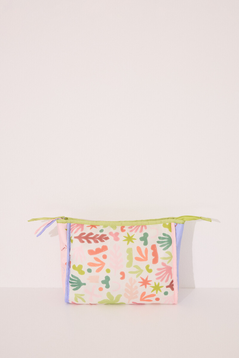 women'secret Neceser mediano hojas multicolor