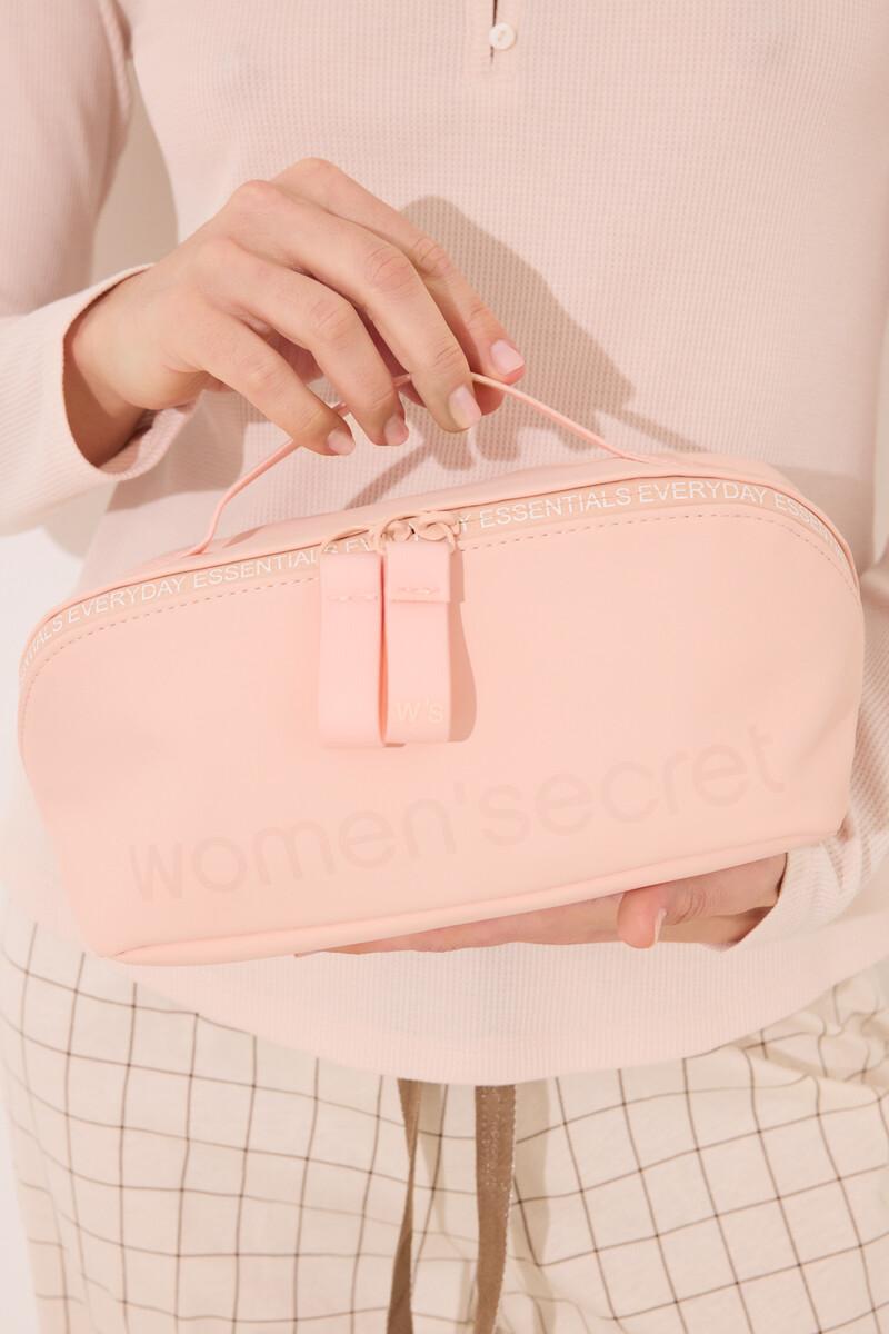 women'secret Neceser mediano rubber rosa