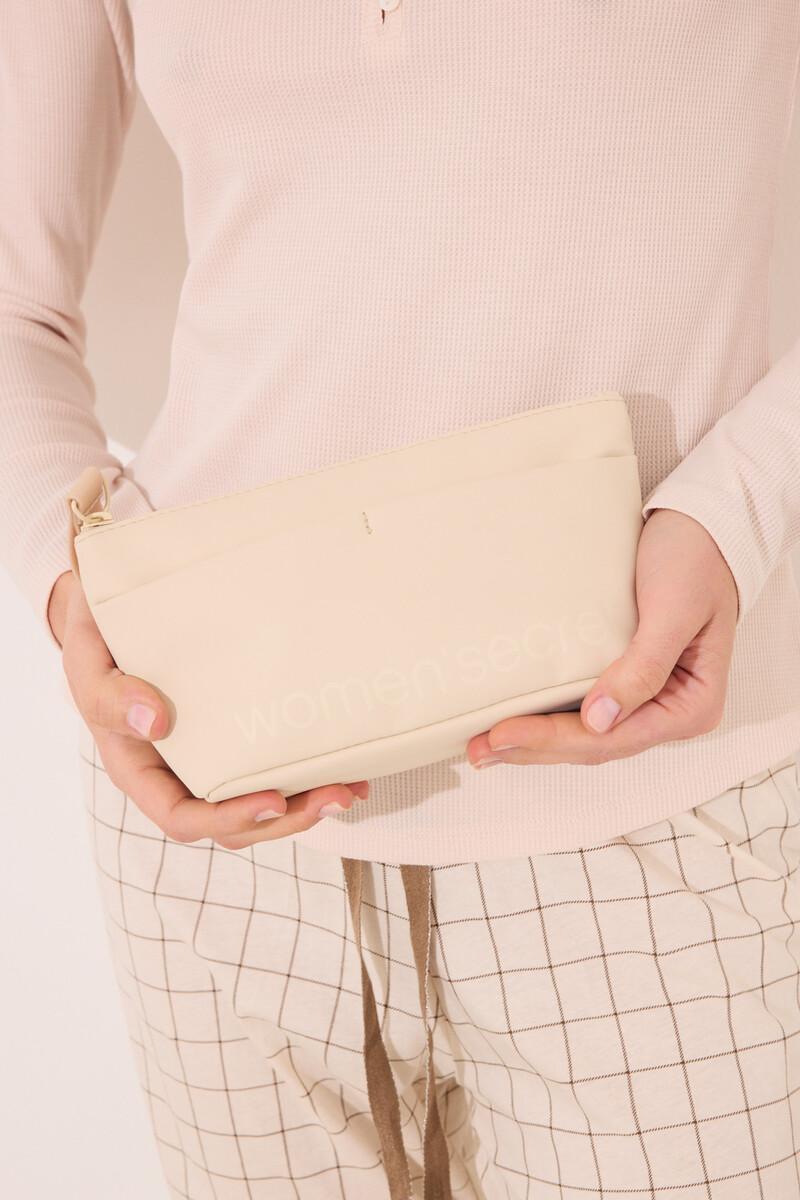 women'secret Neceser pequeño rubber beige