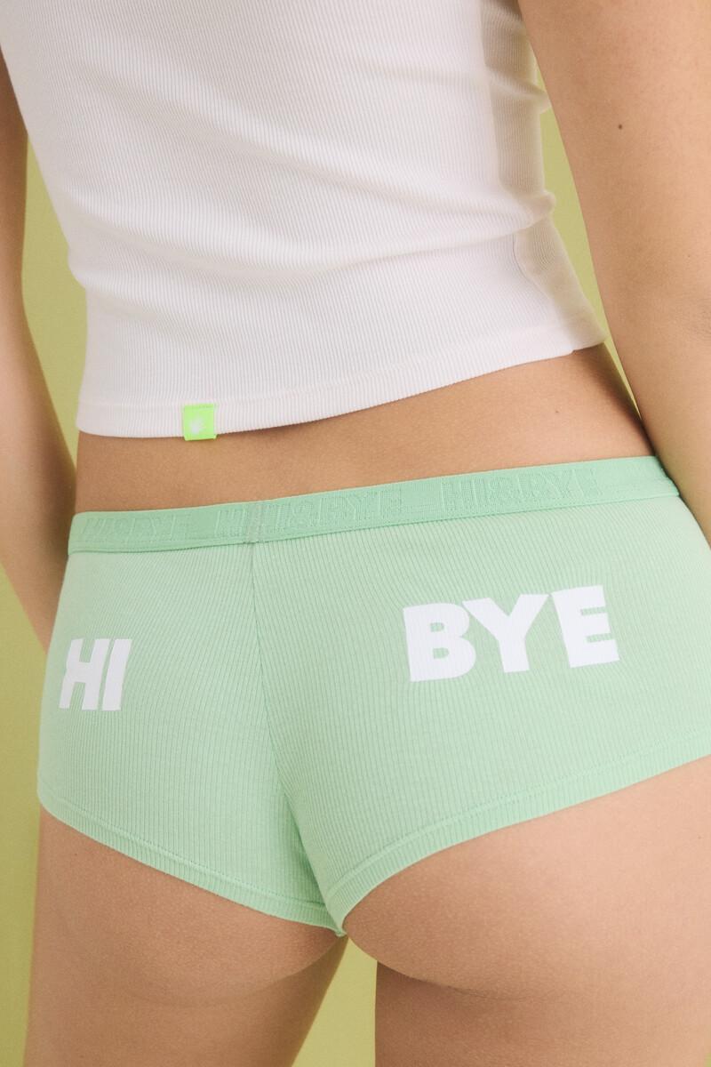 Women'secret Pack 2 Bragas Bóxer Blanco Verde
