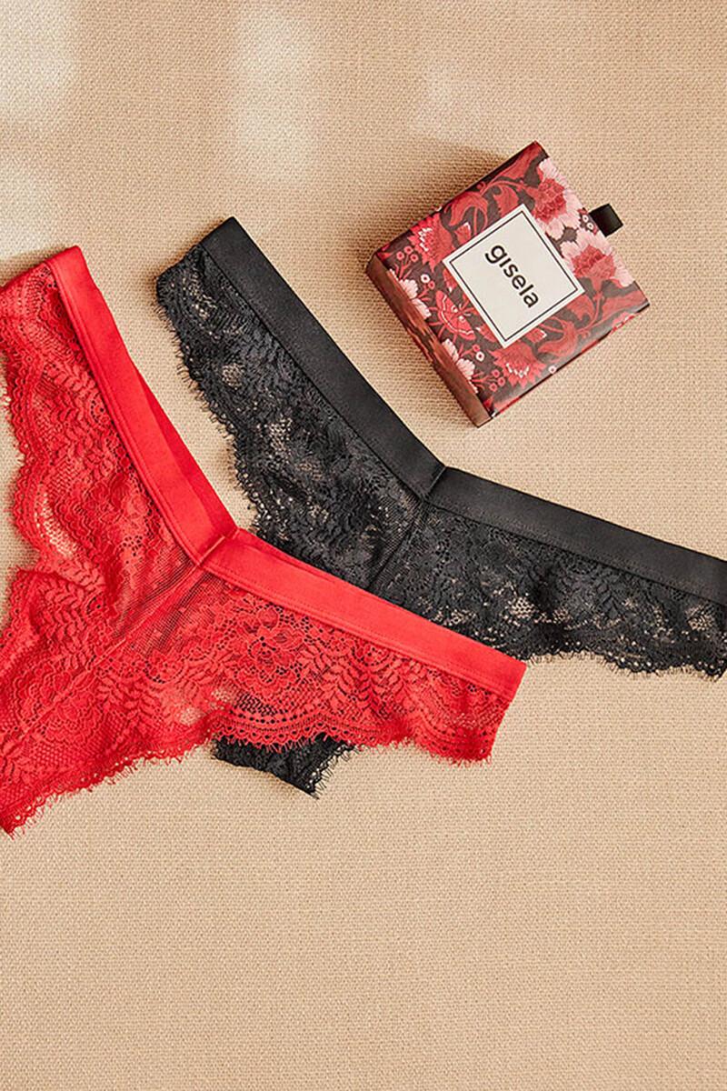 women'secret Pack 2 bragas brasileñas encaje